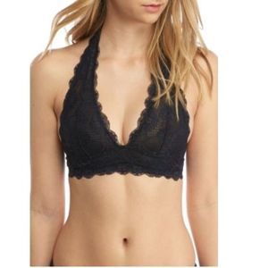 Free People XS Gallon Lace Halter Bralette